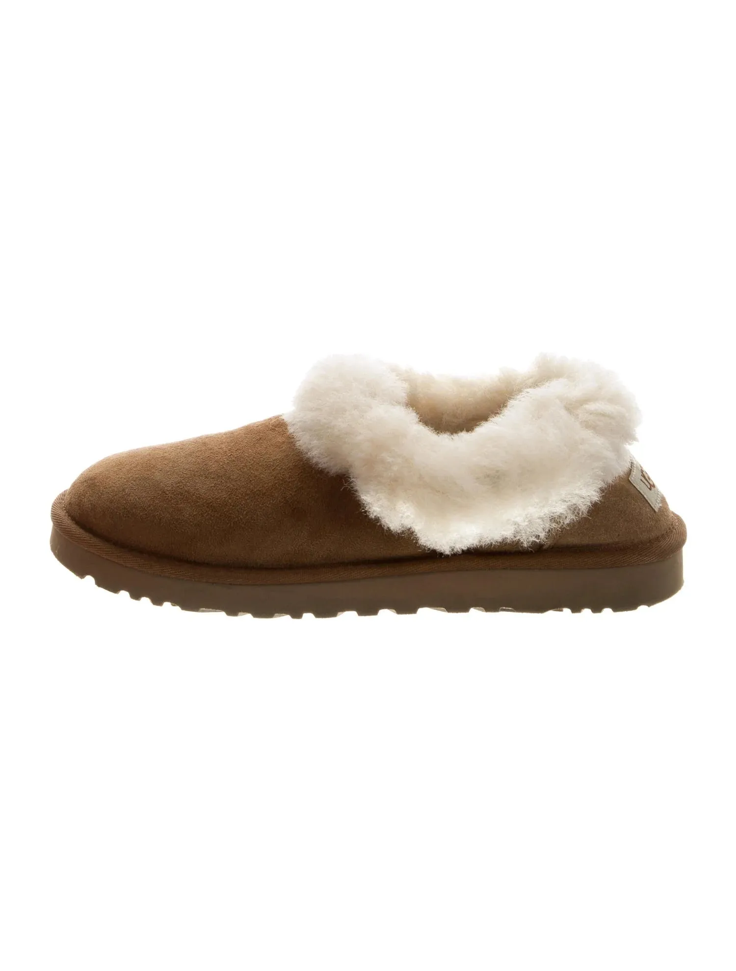 UGG NITA SUEDE GENUINE SHEARLING SLIPPERS