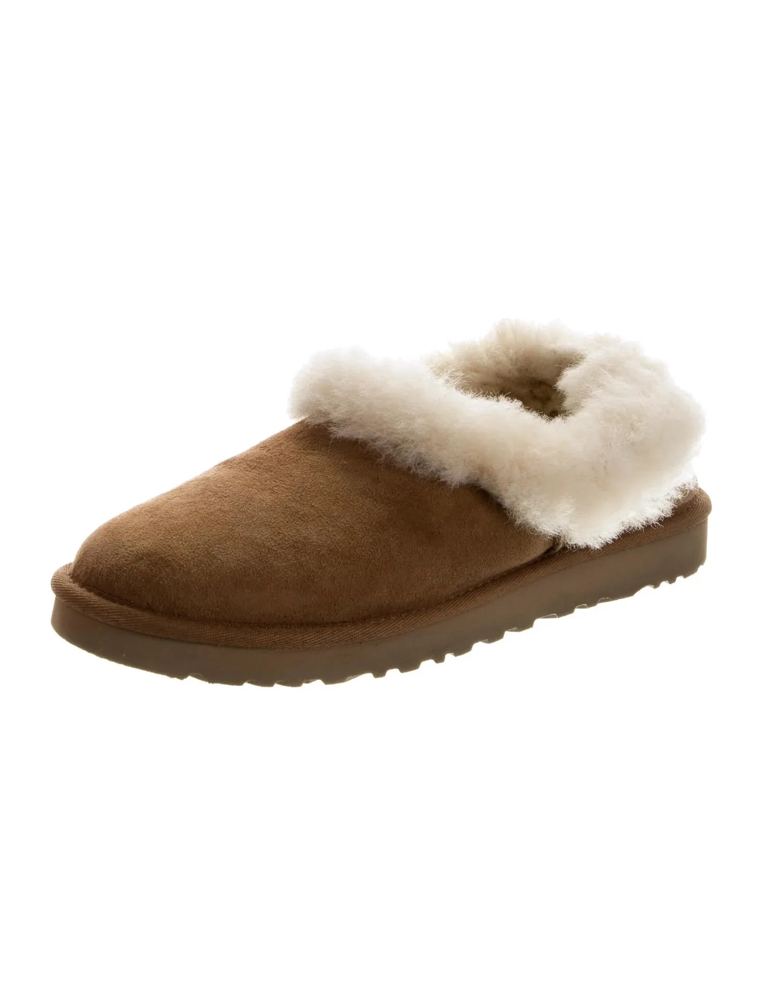 UGG NITA SUEDE GENUINE SHEARLING SLIPPERS