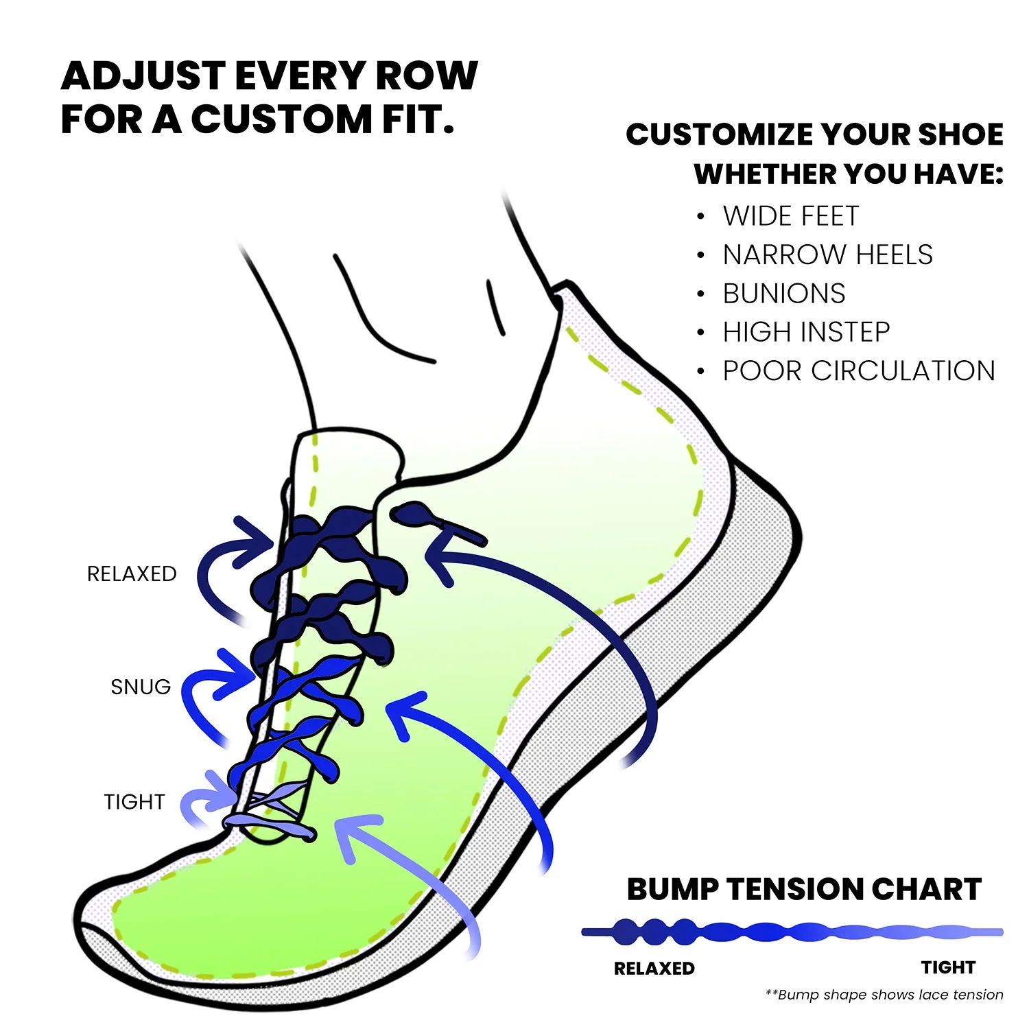 Unisex Caterpy Run Performance Elastic No Tie Shoelaces Jaguar Black
