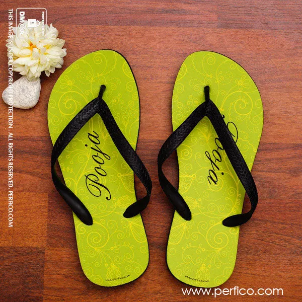 Vines © Personalized Flip Flops - 2 Pairs