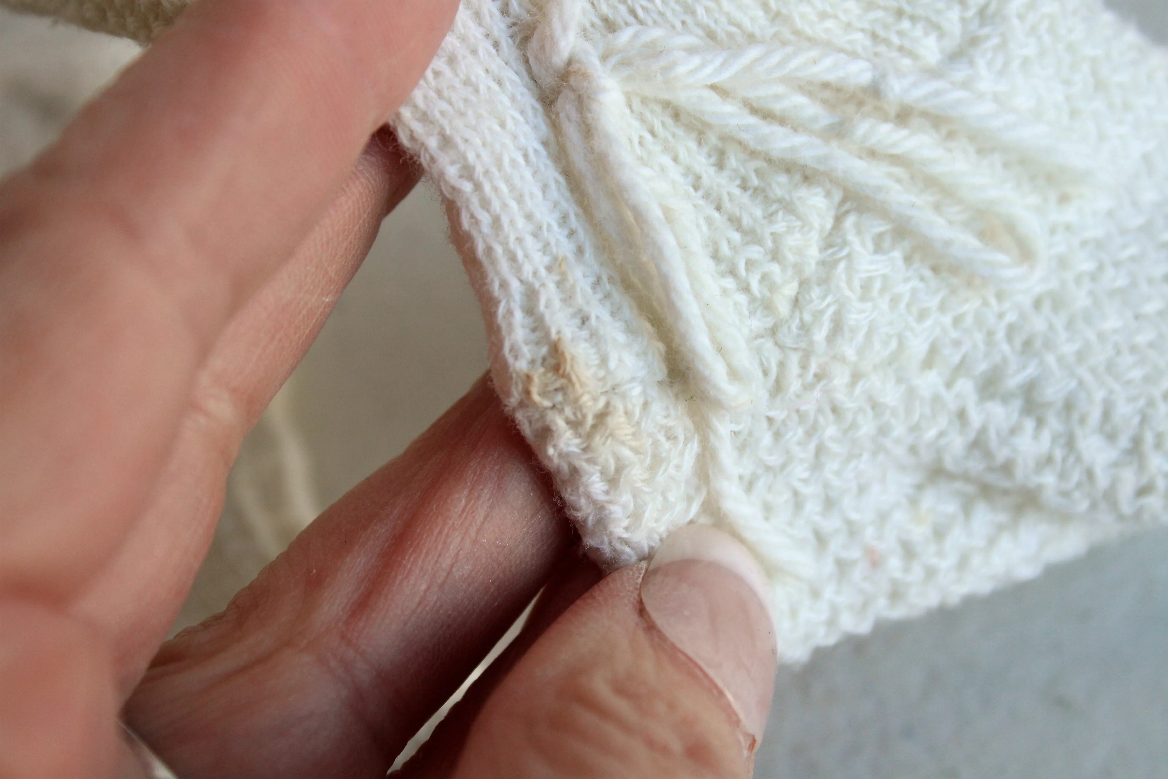 Vintage 1950s White Baby Booties