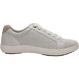 Women's Aetrex Courtney Chalk Pebbled Leather/Suede
