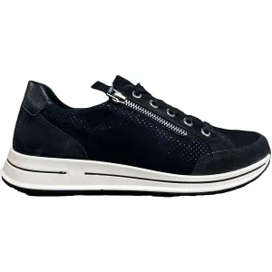 Women's Ara Oleanna Midnight Blue Puntikid Suede
